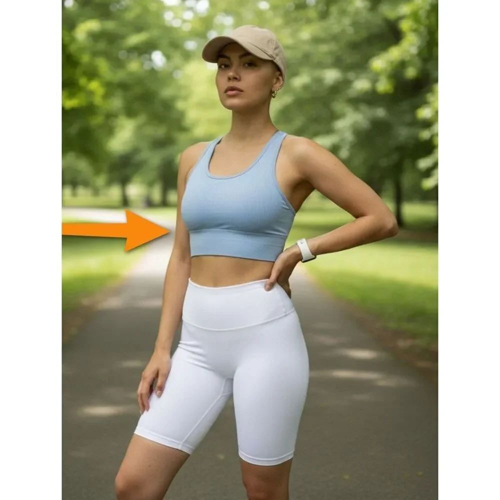 Betsey Johnson Light Gray Ribbed Sports Tank